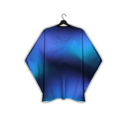 Blue Shine Barber Cape